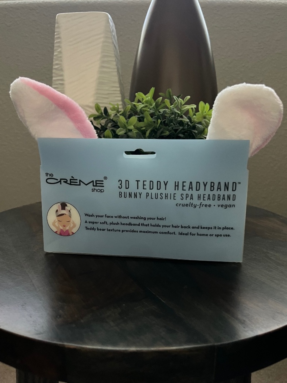 The Crème Shop 3D Teddy Headyband Bunny Plushie - Picture 2 of 3